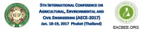 5th International Conference on Agricultural, Environmental and Civil Engineering (AECE-2017)